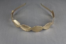Gold shiny leaf crown Leaves headband hair band greek toga roman costume laurel