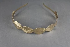 Gold shiny leaf crown Leaves headband hair band greek toga roman costume laurel