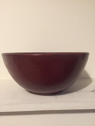 Bol chinois en porcelaine émaillée rouge  - Photo 1/8