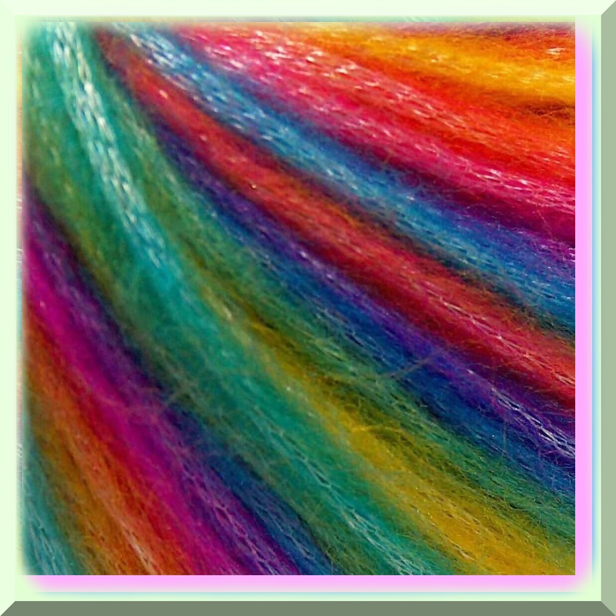 Rainbow Burst: Vibrant Self-Striping Yarn Pack - Blue Purple Green Yellow Orange