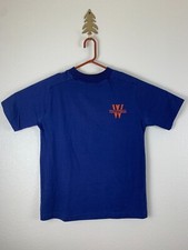 Vintage Artex Collegiate volleyball T Shirt (Made in USA) (Navy, L)