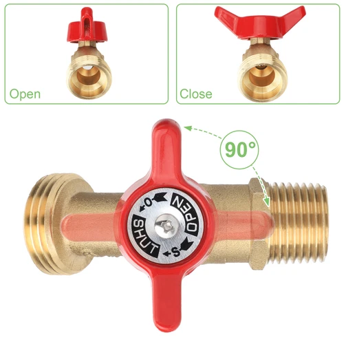 275-330 Gallonen IBC Tote Tank Adapter 2,44" Feingewinde 1/2" Außen NPT × 3/4" GHT - Bild 3 von 8