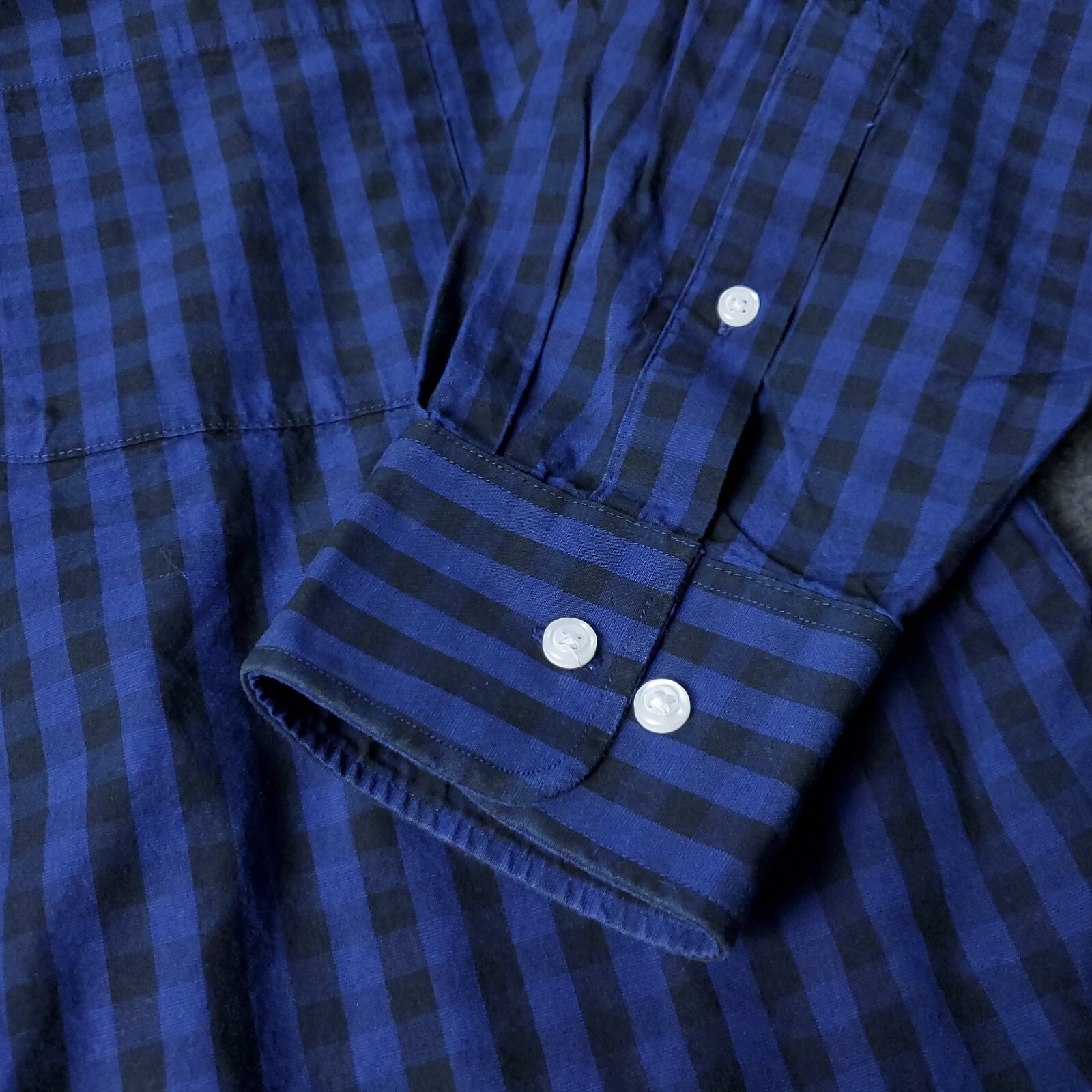 Tommy Hilfiger Button Shirt Mens L Large Regular Fit Blue Long Sleeve Dress thumbnail 5