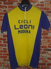 Heroische Trikot Maillot Fahrrad Radsport Vintage 70'S Modena 50% Wolle Gestickt