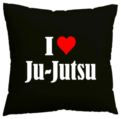 Kissenbezug I Love Ju-Jutsu Ich liebe Ju-Jutsu Schwarz 146407