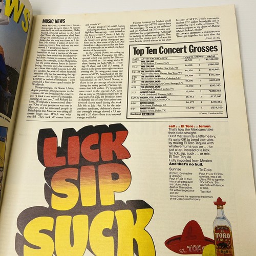 ROLLING STONE 1985-MEL GIBSON TINA TURNER- Mad Max CVR LIVE AID Jamie Lee Curtis - Picture 8 of 9