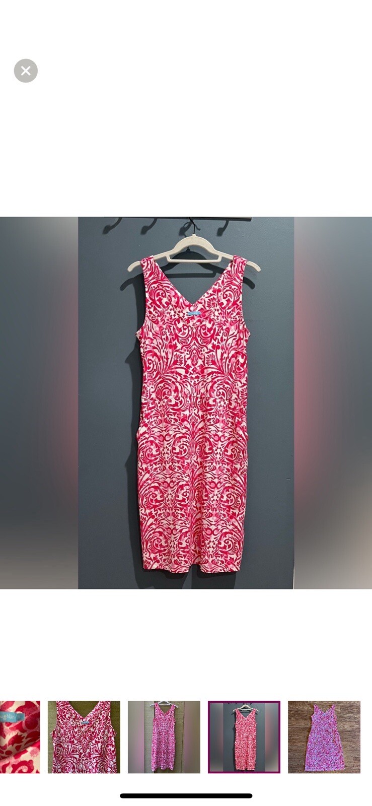 J. McLaughlin Printed Sheath Dress, Size Small - image 2