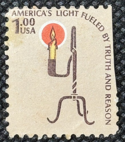 1610 * RUSH LAMP & CANDLE HOLDER * U.S. Postage Stamp Mint Dirty, Partial Gum
