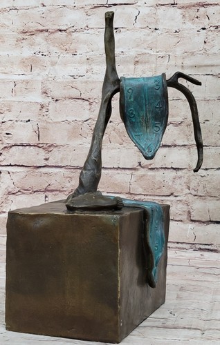 Salvador Dali "Persistence of Memory" Bronze Sculpture Hot Figurine Figure - Picture 3 of 10