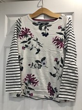 Women's Joules Multi-colour Striped Sweatshirt Size 12