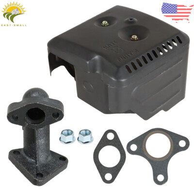 #ad Muffler Exhaust Fit For Honda GX340 GX390 11HP amp; 13HP With Manifold amp; Nuts $22.65