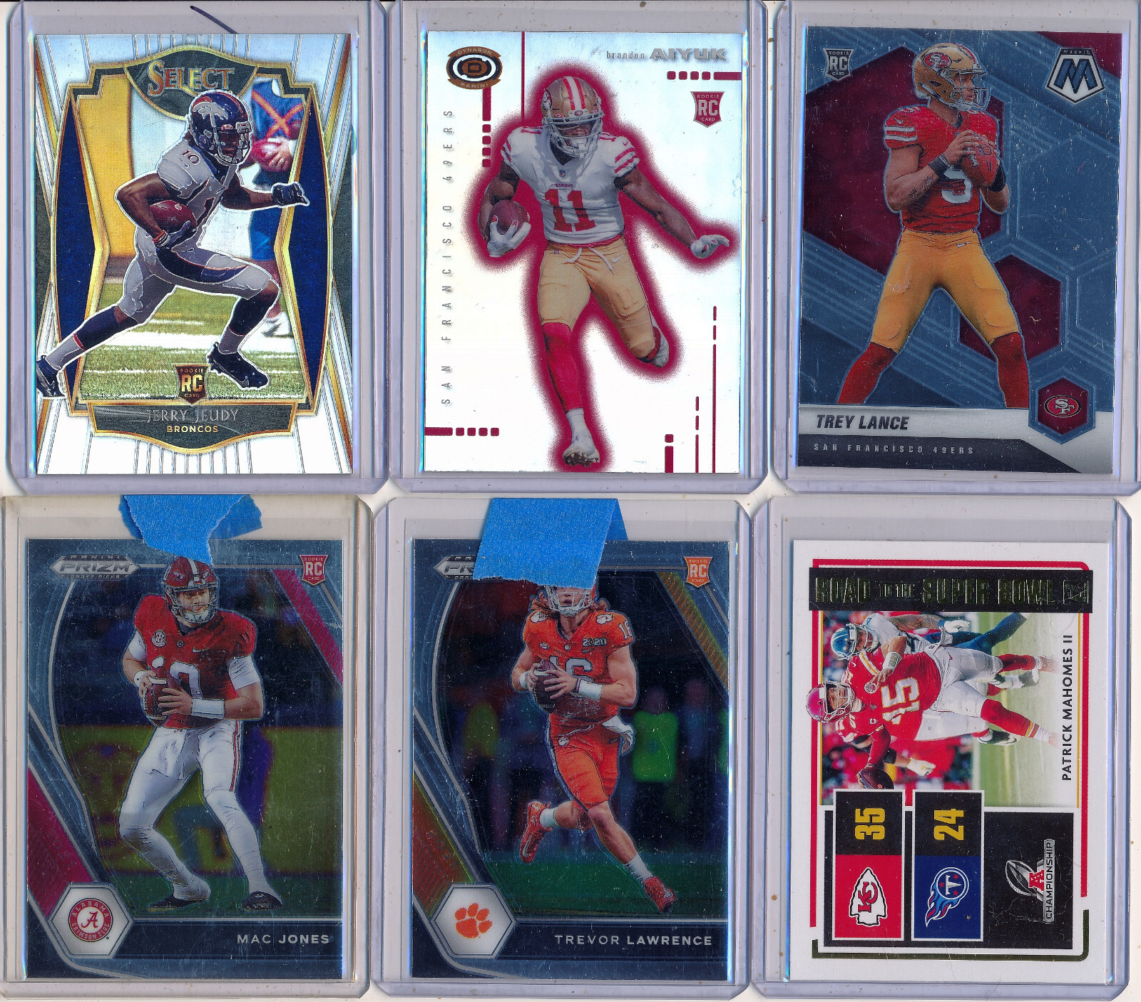 JERRY JEUDY - 2020 Select Premier LvL Silver Prizm SP RC - Denver Broncos RC