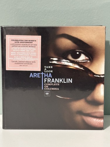 ‘Take a Look’ ‘Aretha Franklin’ Complete Columbia Box 11XCD + 1DVD SEALED/RARE - Picture 3 of 11