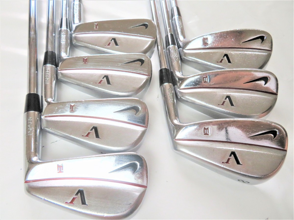 NIKE VR Victory Red TW 4-PW 7pc S-flex Irons Set Golf TIGER