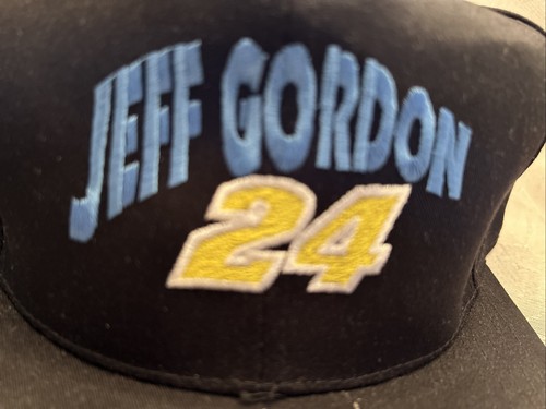 Vintage Nascar Dupont #24 Jeff Gordon Snapback Hat W/Pins Lot Of 3 Never Worn - Picture 6 of 12