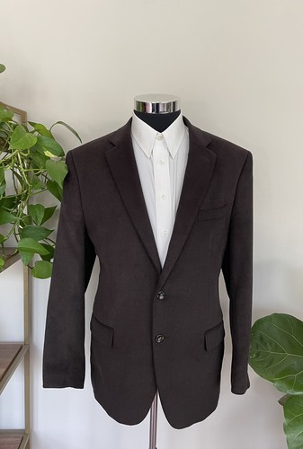 Giacca cappotto sportivo Nautica uomo due bottoni marrone blazer pile misto poli 42R - Foto 2 di 10