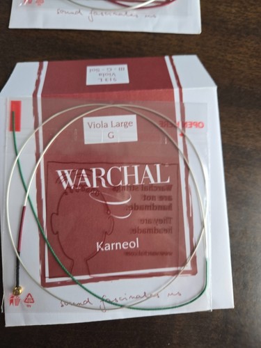 Warchal Karneol Viola String Set 15"-15 3/4" String A, C, D, & G-NEW - Picture 14 of 14