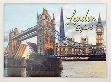 LONDON ENGLAND TOWER BRIDGE FRIDGE COLLECTOR'S SOUVENIR MAGNET 2.5" X 3.5" 