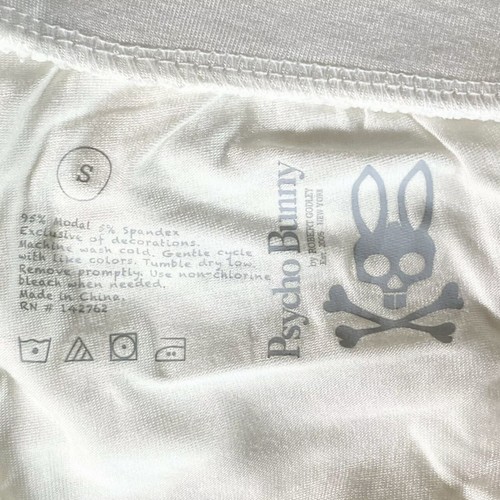 PSYCHO BUNNY Damen Modal Gummibund Logo Schlaf Lounge Shorts weiß - Bild 7 von 7