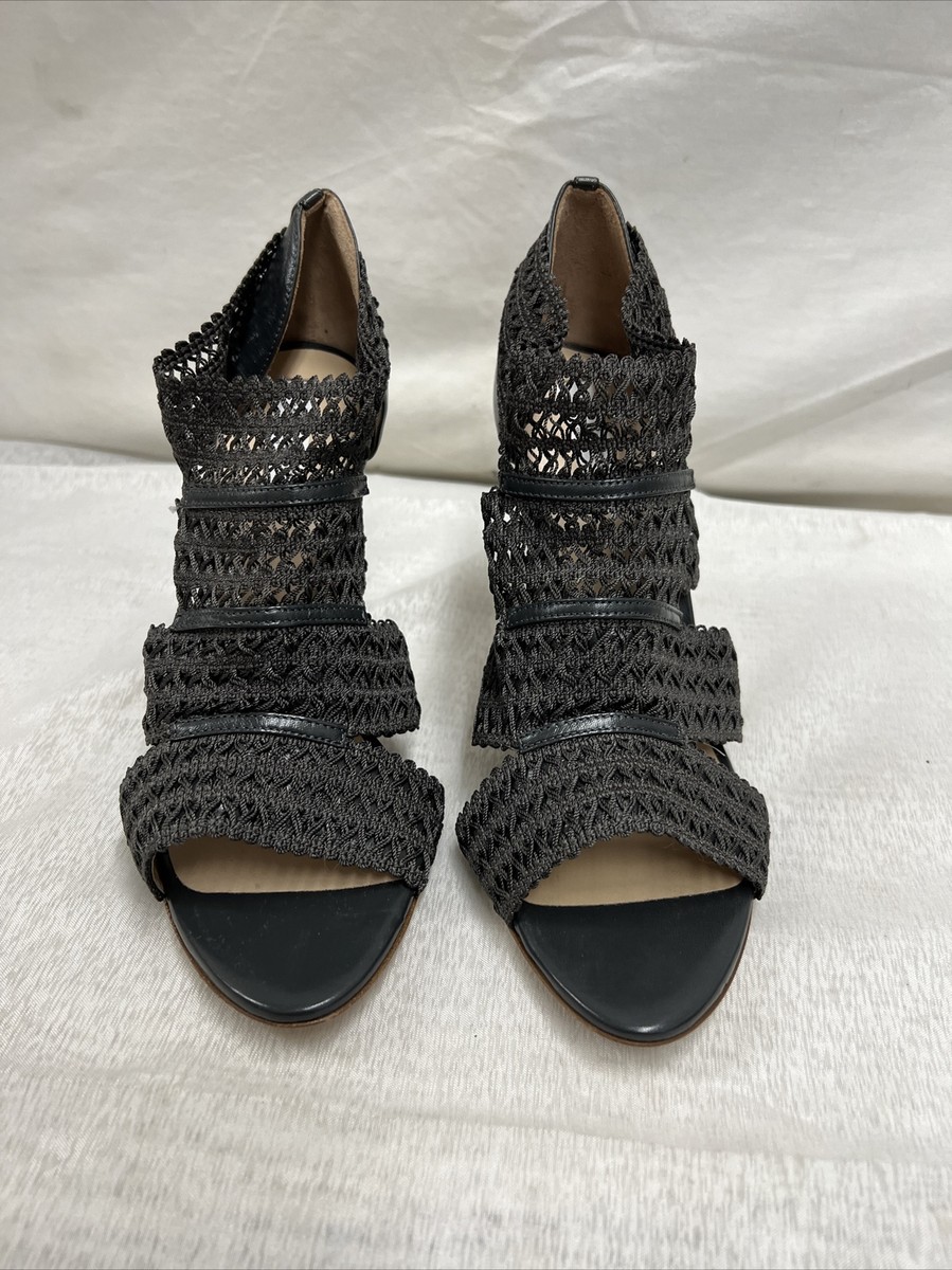 BENNETT LONDON ELOISE LEATHER SANDAL HIGH HEEL PUMPS DRESS SHOES 41 US  10