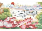Bead Embroidery Kit Needlepoint Beading Cranes and lotuses Hot Diy Big Painting