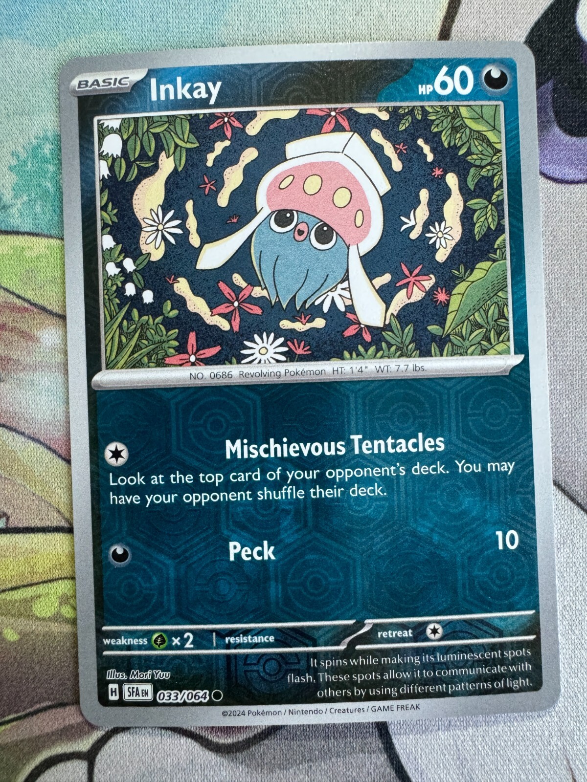 Inkay Reverse Holo English Pokemon TCG BKBW915