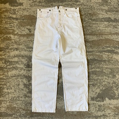 Junya Watanabe Comme des Garçons 2007 Archival White Cinch Back Trousers Large