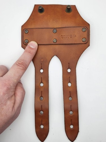 Paquete de 6 portabeberas de cuero de diseño moderno de nogal para bicicleta - Imagen 5 de 8