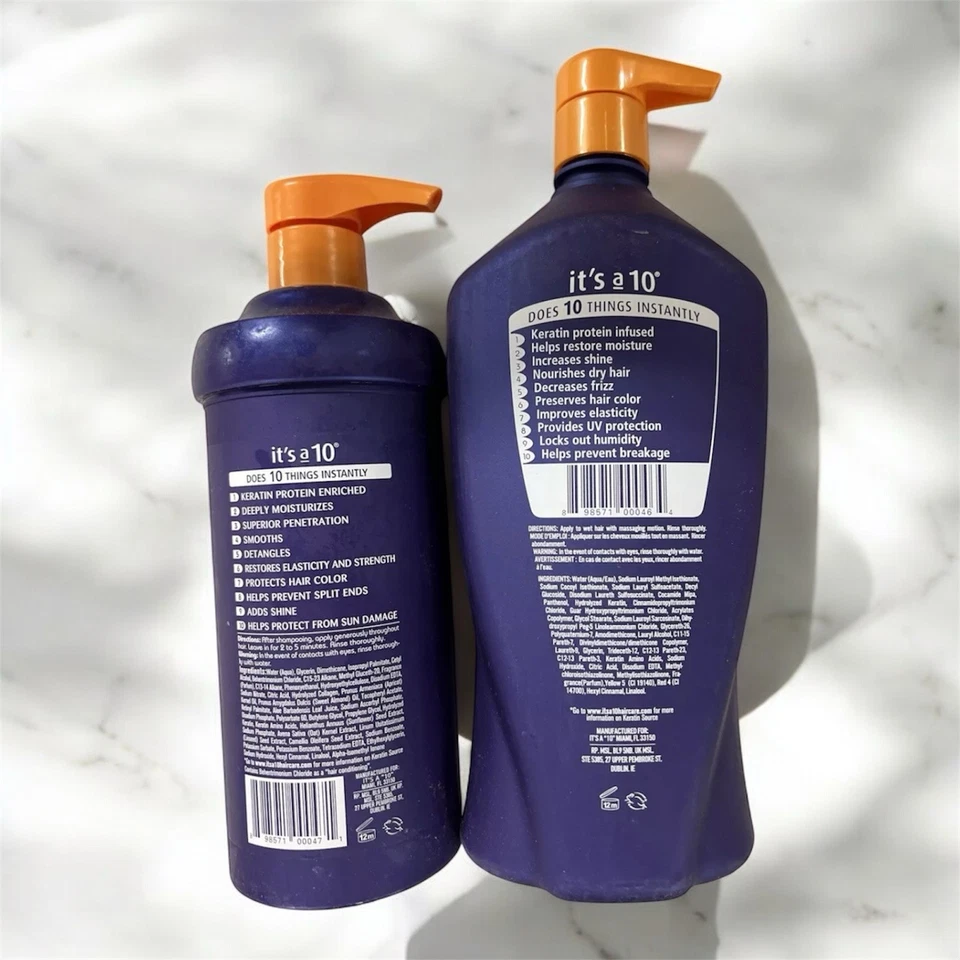 It's A 10 Miracle Shampoo Plus Keratin Shampoo 33.8oz- Deep Conditioner 17oz DUO - Image 2 of 2