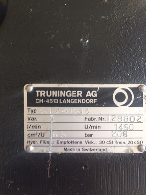Truninger 5H2-063 Hydraulikpumpe mit Innenverzahnung 