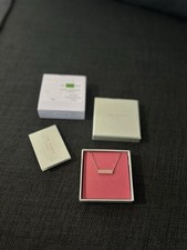 Ted Baker Sparkle Bar Pendant Necklace Rose Gold Colour New In Box