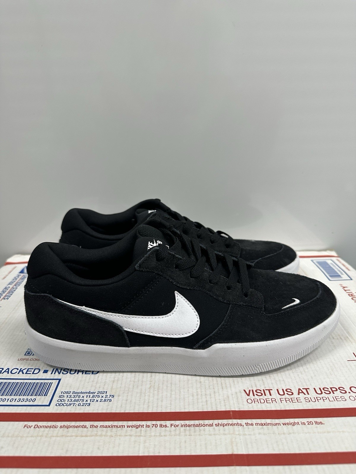 SAOLA Nike SB Force 58 'Black White' CZ2959 001 taglia 9 5