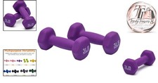 Neoprene Dumbbell Hand Weights for Exercise and Muscle Toning