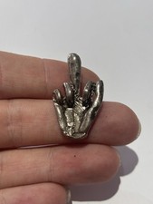 90s Vintage Middle Finger F You Rude Adult Humour Metal Badge Pin