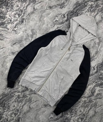 DIOR HOMME ジップパーカー Dior Homme Full Zip Hoodie Mini Logo Men Size 44 Gray/ Black | eBay