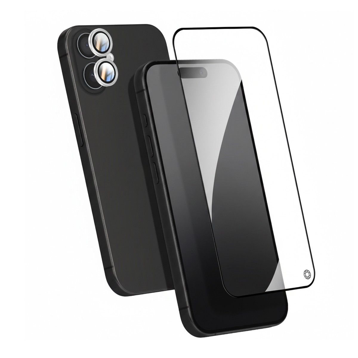 Pack film + caméra pour iPhone 16 anti-rayures pour protéger l'écran et les objectifs