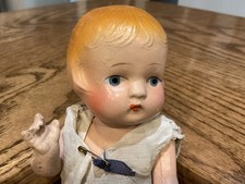 Vintage Composition Baby Doll Molded Hair Joi...
