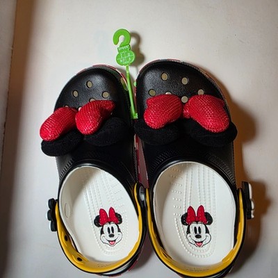 Disney x Crocs Minnie Mouse Classic Clog Platforms NEW W/ Tags Size J4