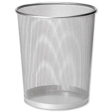 Metal Mesh Black Wire Bin Rubbish Paper Waste Home Office Bedroom Sturdy