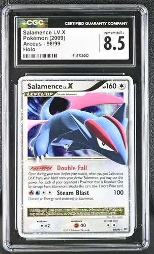 CGC 8.5 Salamence LV.X 2009 Arceus 98/99 Holo Pokemon Card