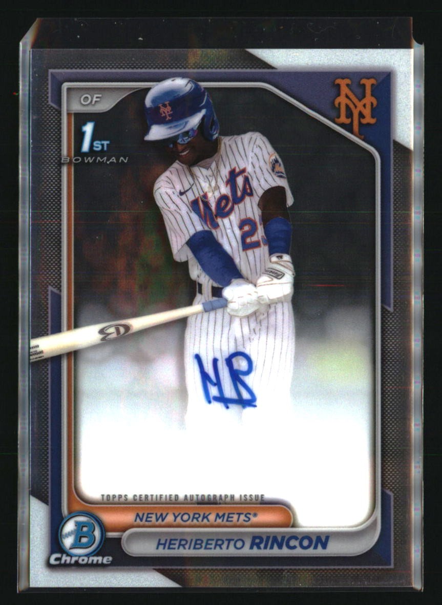 2024 Bowman Chrome #CPA-HR Heriberto Rincon Prospects Autographs