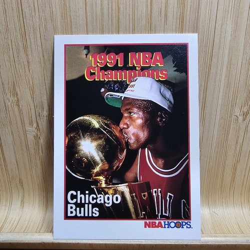 NBA Hoops 1991 NBA Champions Chicago Bulls Insert Basketball Trading Card