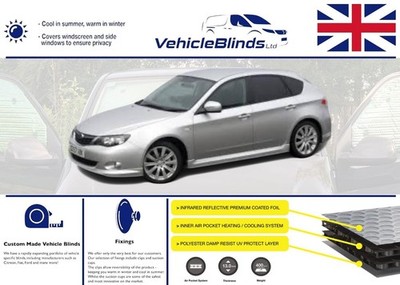 Stealth Rollos für Subaru Impreza (2008-2014) 5 Türer