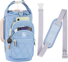Water Bottle Bag, Crossbody Water Bottle Holder with Strap