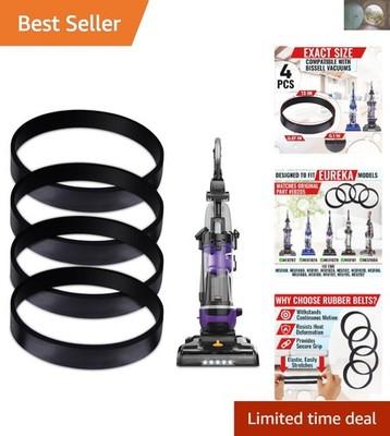 Eureka PowerSpeed - 4 Pcs Rubber Vacuum Belts for Ultimate Cleaning Efficiency