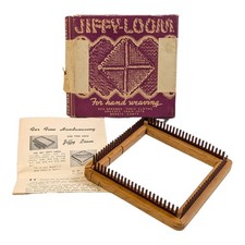 Jiffy-Loom Herramienta de Tejido a Mano Vintage Pequeña Barra Ajustable