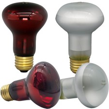 Reptile Heat Lamp Bulb 100 Watt, Day Time  Night Basking Spot Light Combo Pa...
