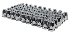 ABS Chrome Plastic 33mm Thread-on Standard Lug Nut Covers for Semi Pack of 60