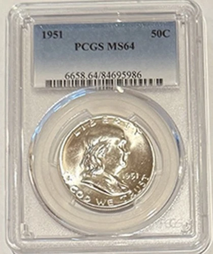 Uncirculated Roll of PCGS Graded MS64 Franklin Half Dollars. READ DESCRIPTION