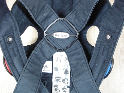 BabyBjorn Baby Säugling Kleinkind Original 100 % Baumwolle Trage Marineblau Kostenloser Versand - Bild 12 von 17